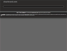 Tablet Screenshot of clearbrand.com